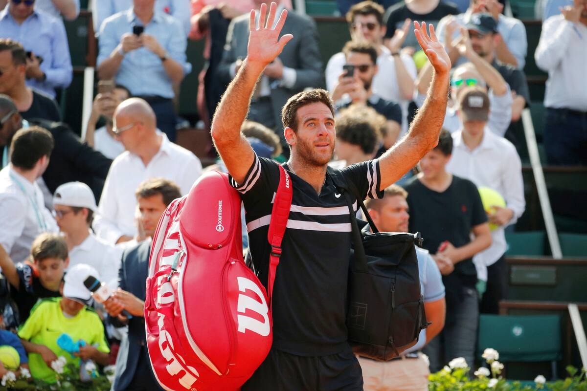 Martin Del Potro se despide de Roland Garros