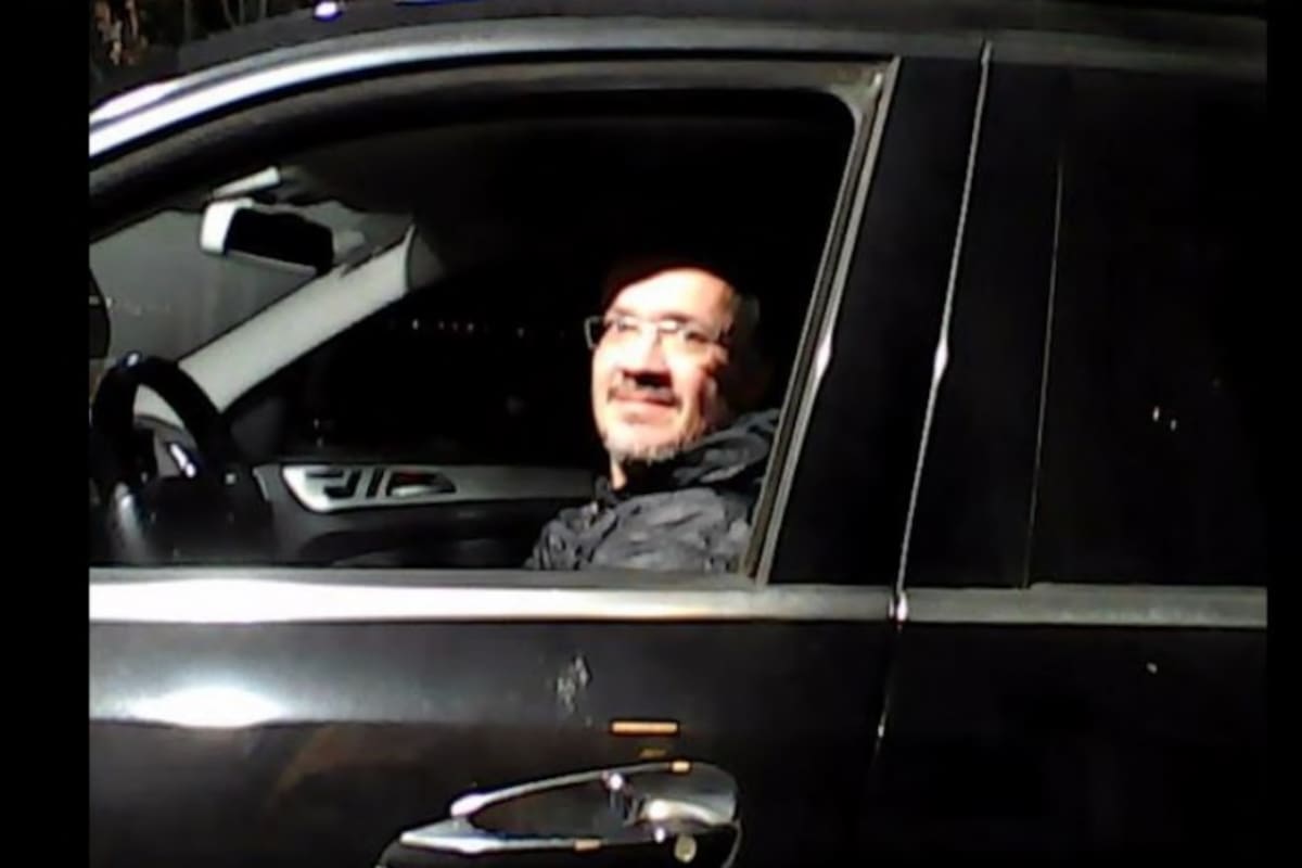 Martín Del Rio el día del doble crimen cuando llegó al barrio Barrancas del Lago de Nordelta