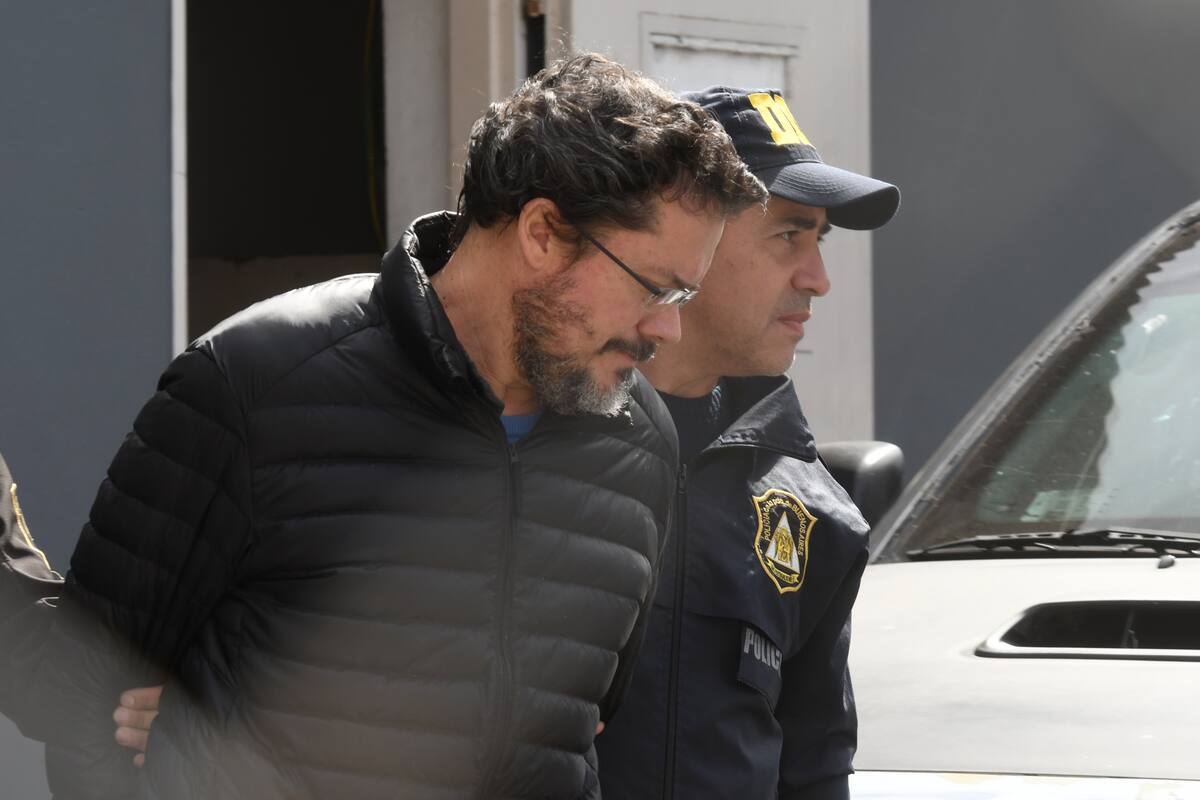 Martín Del Rio, tras declarar ante los fiscales y el juez