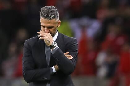 Martín Demichelis, ante el momento más crítico desde que es DT de River