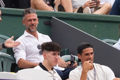 Martin Demichelis y Bauletti disfrutando de la final del Argentina Open
(Foto: @argentinaopentennis)