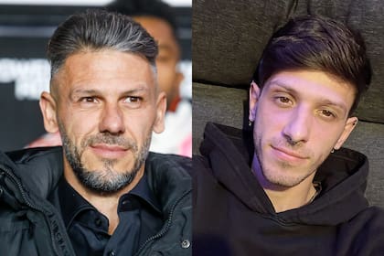 Martín Demichelis y su primogénito, fruto de una relación anterior a la de Evangelina Anderson