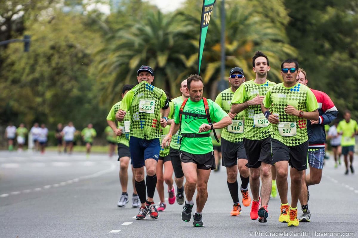 Martín Dhers, uno de los participantes de la Maratón de Buenos Aires