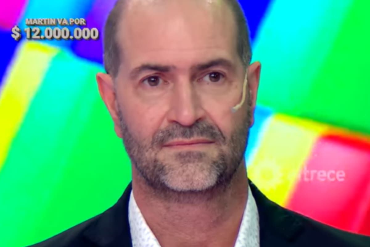 Martín es médico y competía por el récord de 12 millones de pesos en Los 8 escalones (Foto: Captura eltrece)