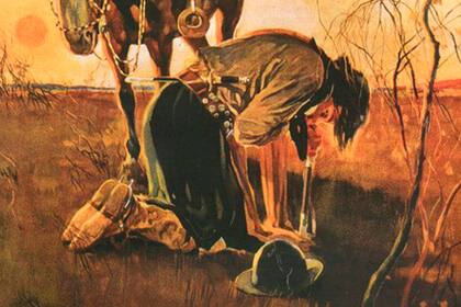 Martín Fierro, obra del artista Mario Zavattaro