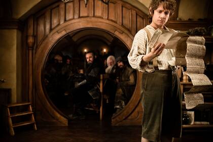 Martin Freeman como Bilbo Baggins en "The Hobbit: un viaje inesperado", el nuevo film de fantasía y aventura de la productora Warner Brothers