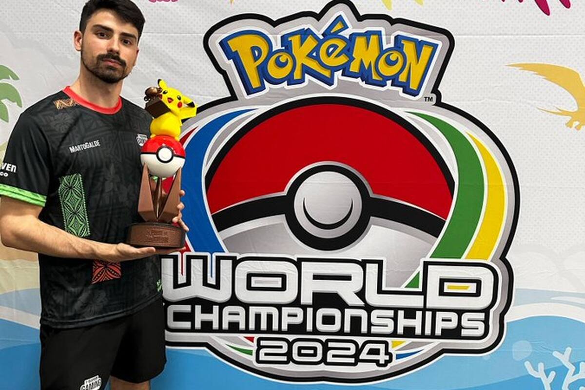 Martín Galderisi quedó tercero en la categoría Pokémon Go del Campeonato Mundial de Pokémon 2024