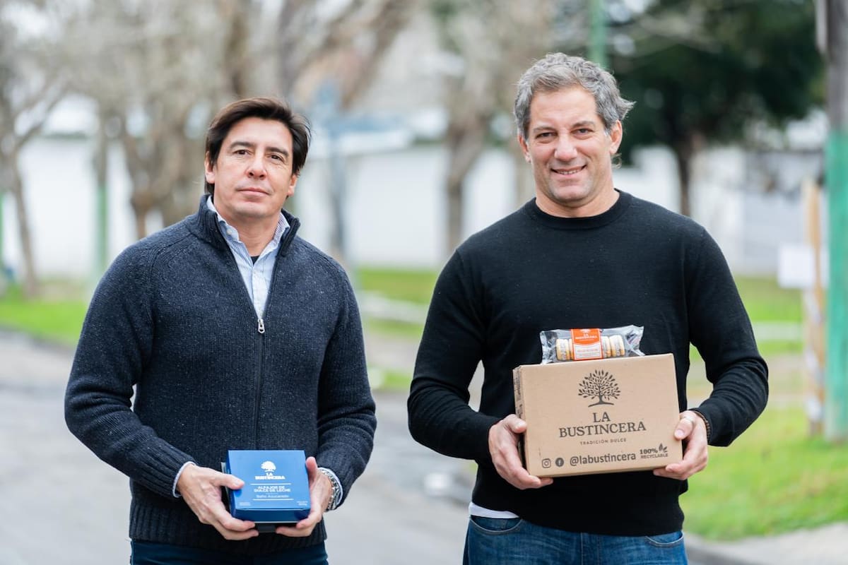 Martín Gardey y José María Demarchi crearon la marca de alfajores La Bustincera y la llevaron al exterior
