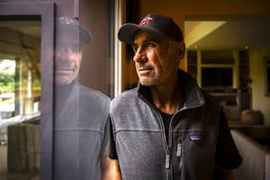 Martín Garrahan en Polo One, su club, en la zona de General Rodríguez