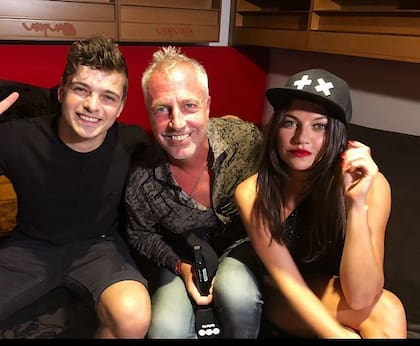 Martin Garrix, Marley y Sofía "Jujuy" Giménez.