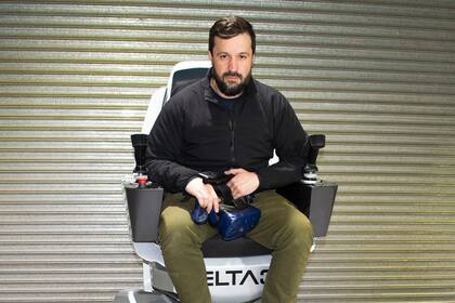 Martín González, cofundador de Delta3, una compañía que fabrica y exporta simuladores con realidad virtual