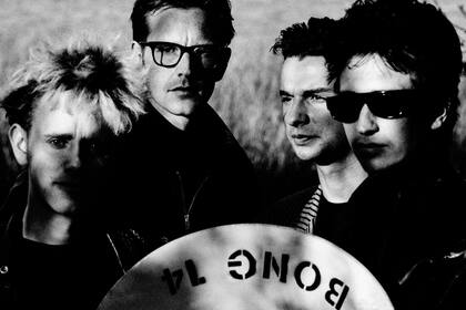 Martin Gore, Andy Fletcher, Dave Gahan y Alan Wilder en la época de Music for the Masses, 1987