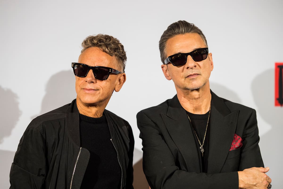 Martin Gore y Dave Gahan, de Depeche Mode, en Berlín, durante la presentación del disco