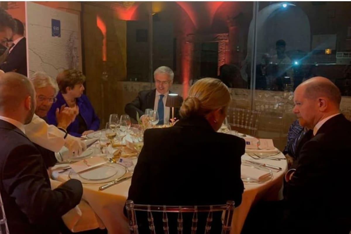 Martín Guzmán comparte una cena con Kristalina Georgieva, junto a otros ministros de Economía