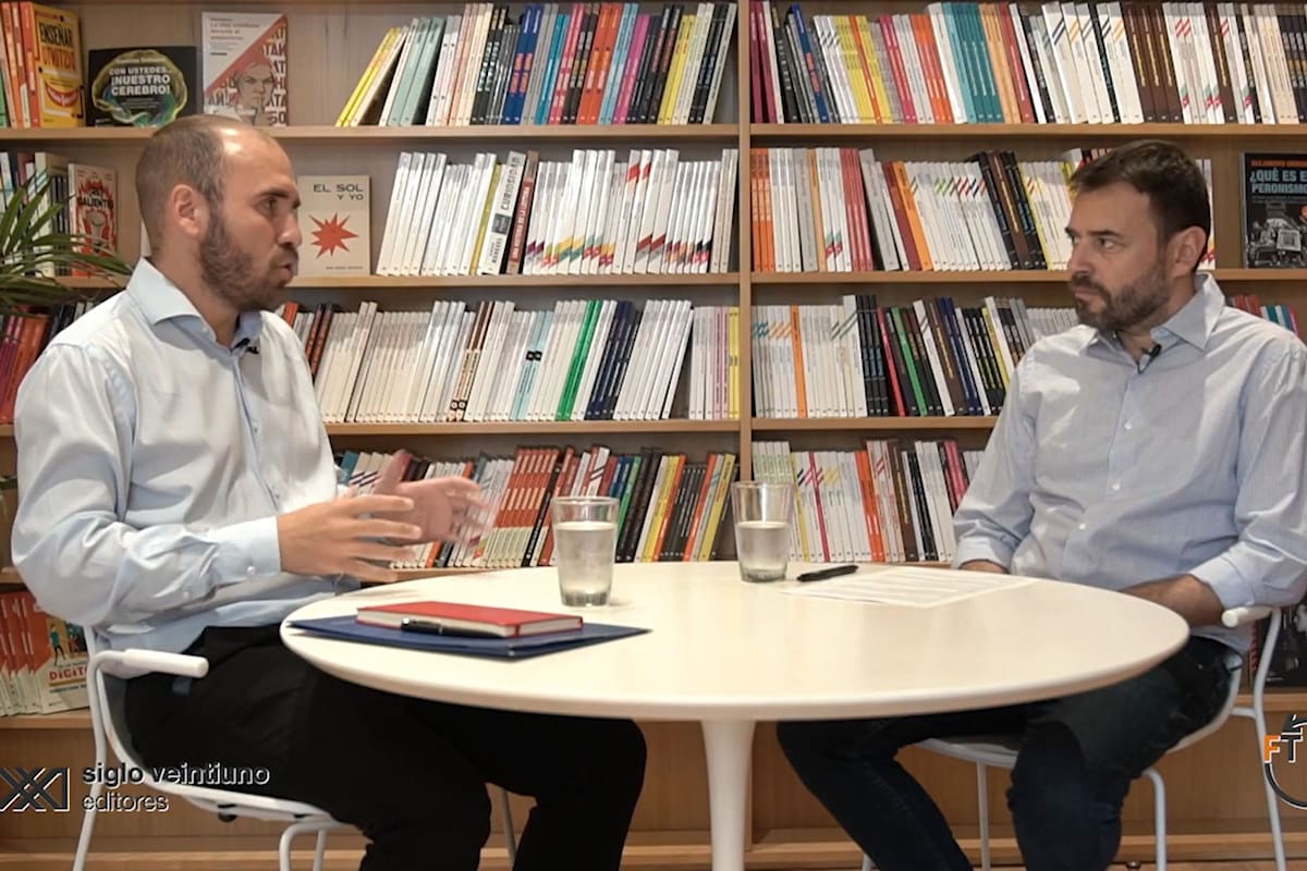 Martín Guzmán con Diego Genoud en Fuera de Tiempo