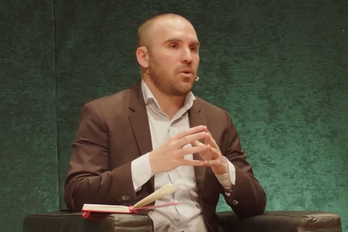 Martín Guzmán, en el CCK