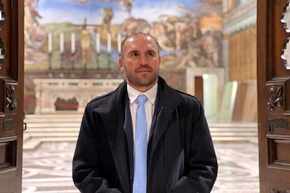 Martín Guzmán, en el Vaticano