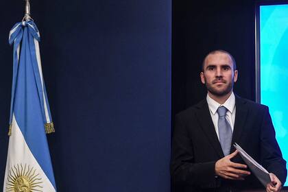 Martín Guzmán en su primera conferencia como ministro de Economía