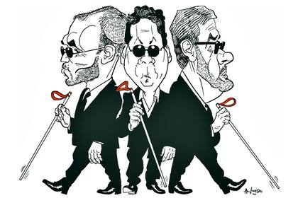 Martín Guzmán, Federico Basualdo y Roberto Feletti