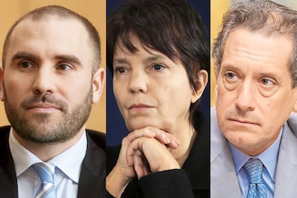 Martín Guzmán, Mercedes Marcó del Pont y Miguel Pesce