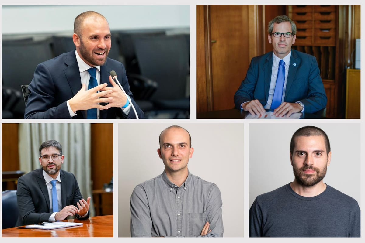 Martín Guzmán, Ramiro Tosi, Fernando Morra, Guido Zack y Pablo de la Vega, los autores del trabajo