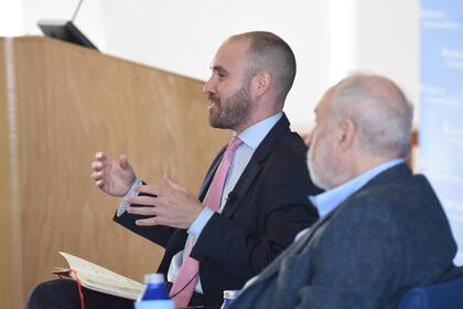 Martín Guzmán y Joseph Stiglitz en la Universidad de Columbia