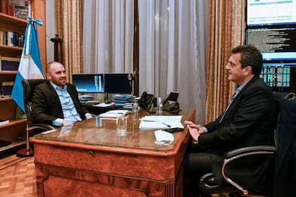 Martín Guzmán y Sergio Massa, cuando el economista todavía era ministro