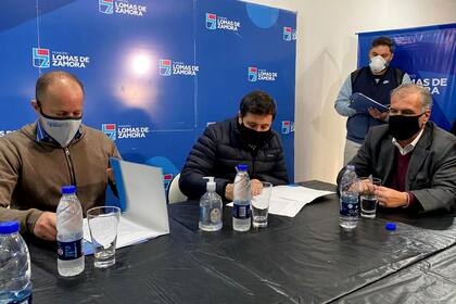 Martín Insaurralde junto al ministro Arroyo este miércoles