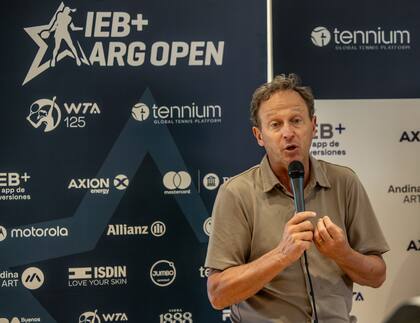 Martín Jaite, director del Argentina Open en mujeres y varones