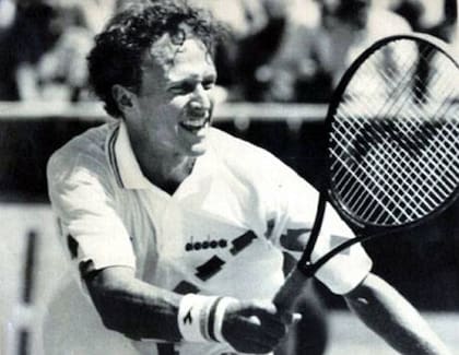 En el exterior, la Copa Davis no era un tormento para Martín: acá, en Christchurch 91, cuando le ganó al neozelandés Brett Steven