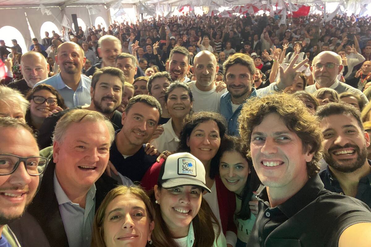 Martín Lousteau durante el acto de Evolución en Santa Fe