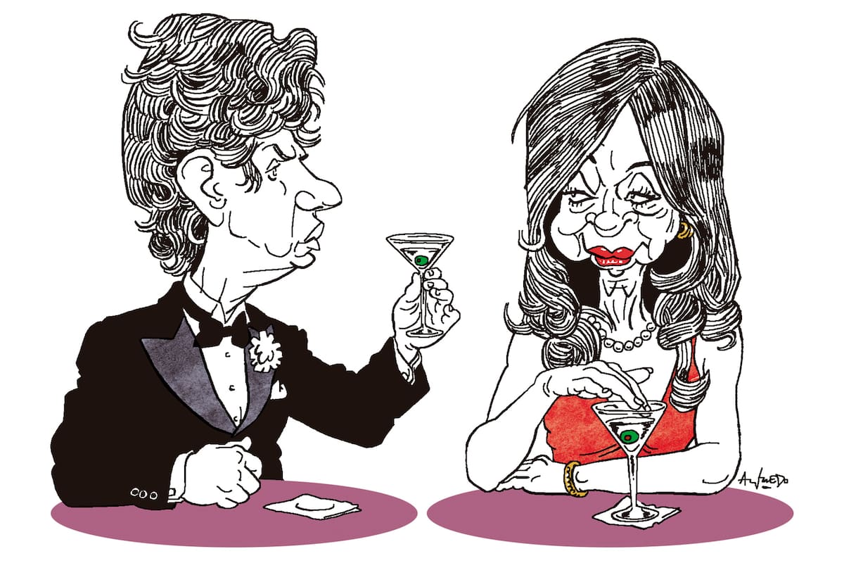 Martín Lousteau y Cristina Fernández de Kirchner