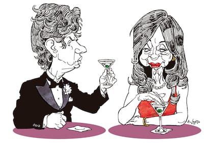 Martín Lousteau y Cristina Fernández de Kirchner