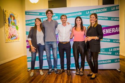 Martín Lousteau y Soledad Acuña, en un evento del larretismo en la Ciudad