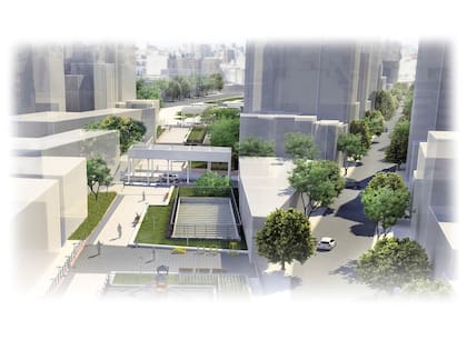 Martín Lousteu propone la creación de una trinchera a siete metros de profundidad –similar a la ya existente entre Balvanera y Caballito