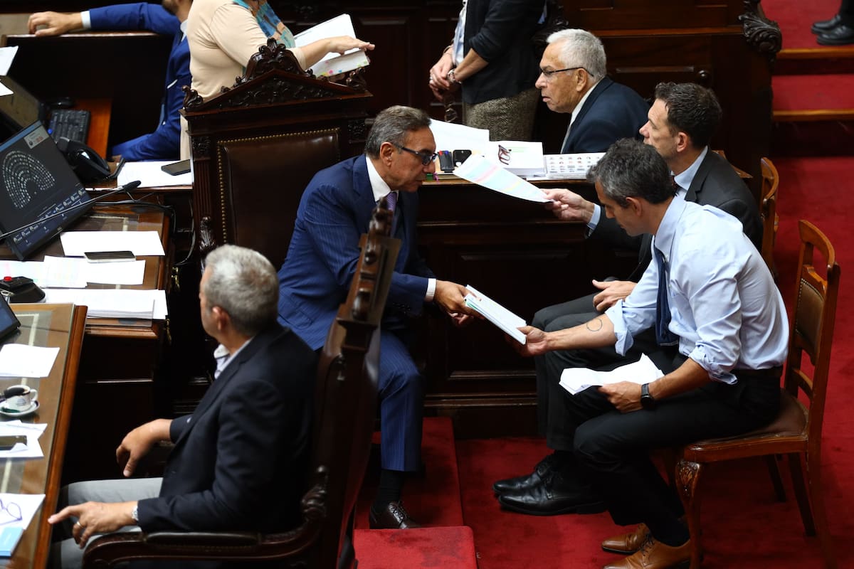 Martín Menem, durante la sesión de la ley ómnibus