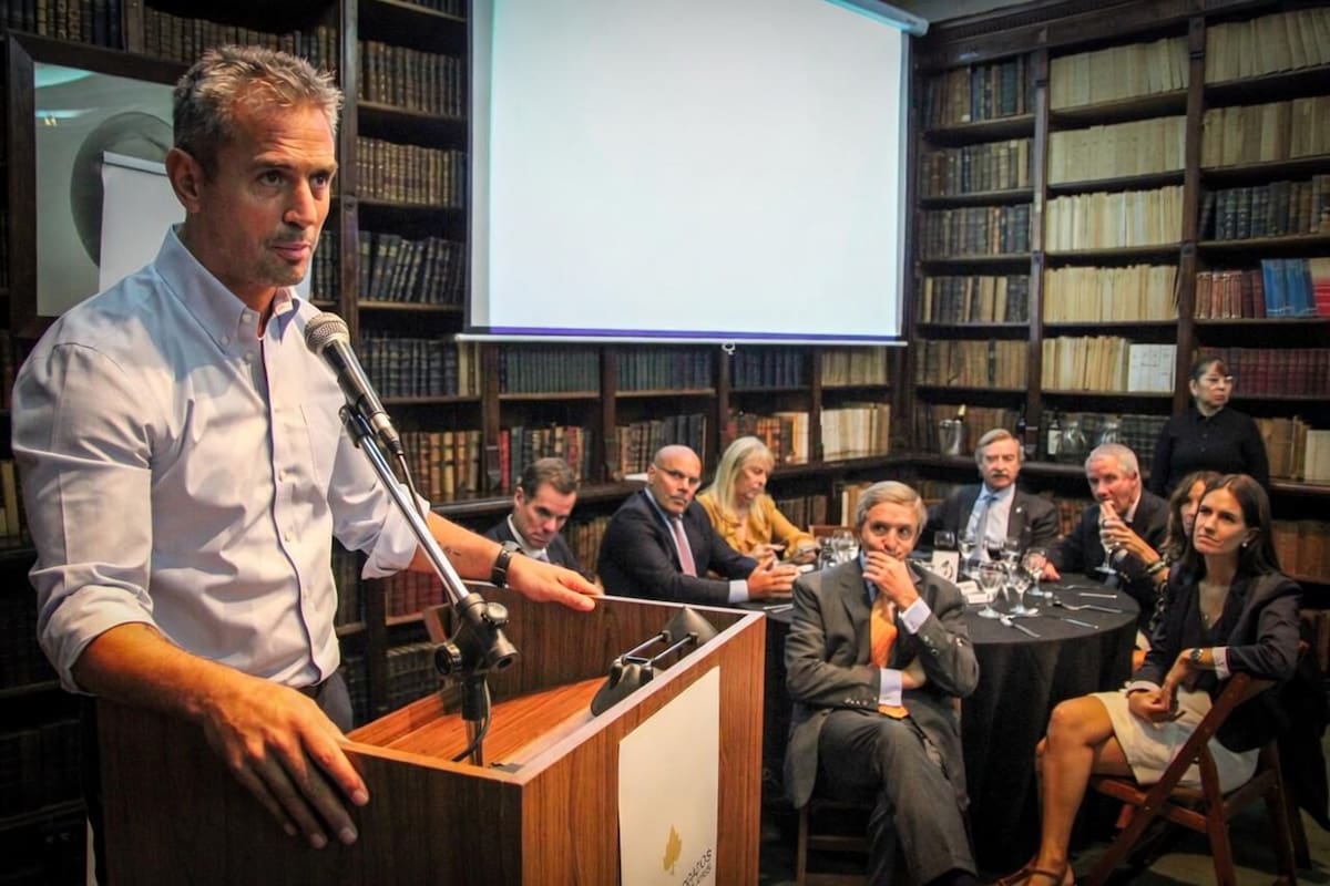Martín Menem, presidente de la Cámara de Diputados, en el Colegio de Abogados de la ciudad de Buenos Aires
