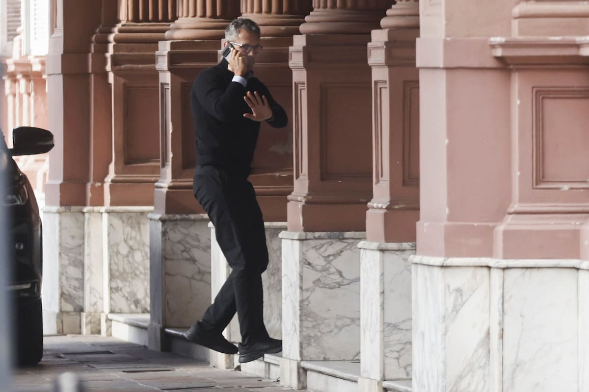 Martín Menem, presidente de la Cámara de Diputados, ingresa a Casa Rosada