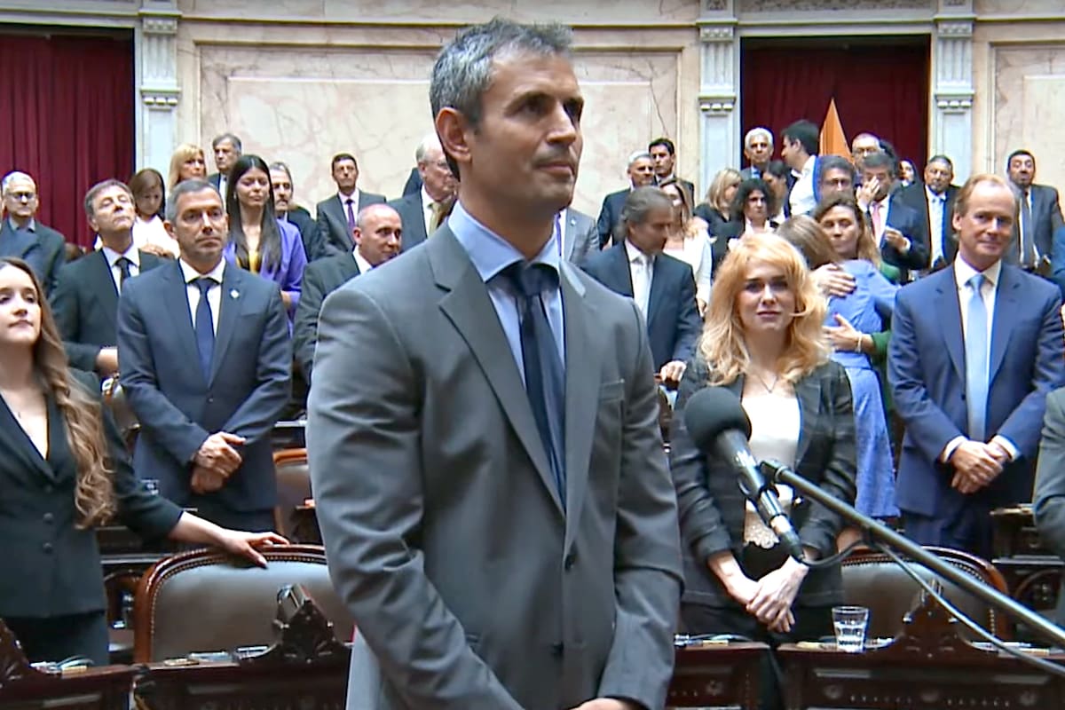 Martín Menem, presidente del bloque de LLA