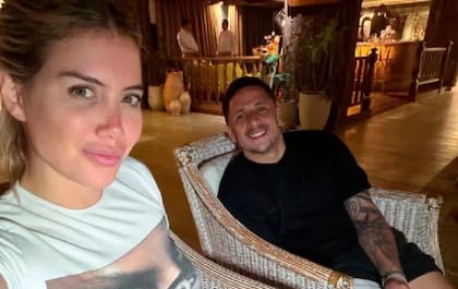 Martín Migueles y Wanda Nara en Italia