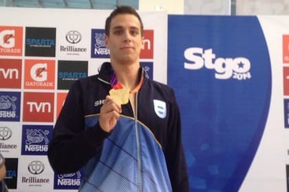 Martín Naidich con su medalla de oro