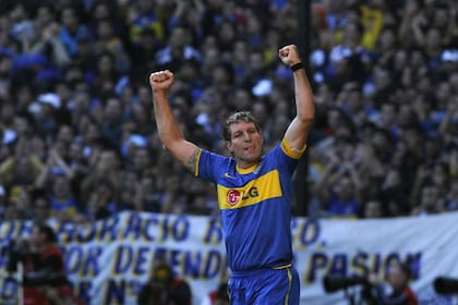 Martín Palermo marcó 236 goles con la camiseta de Boca, en dos etapas en el club