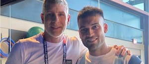 El emotivo gesto de Martín Palermo con Lautaro Martínez al visitar la concentración de la selección argentina