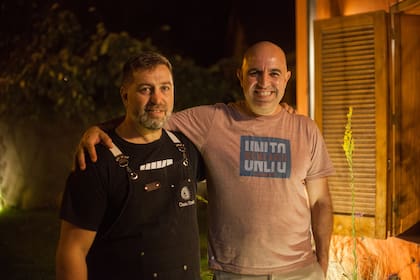 Martín Pereyra y su socio, Carlitos Godoy.