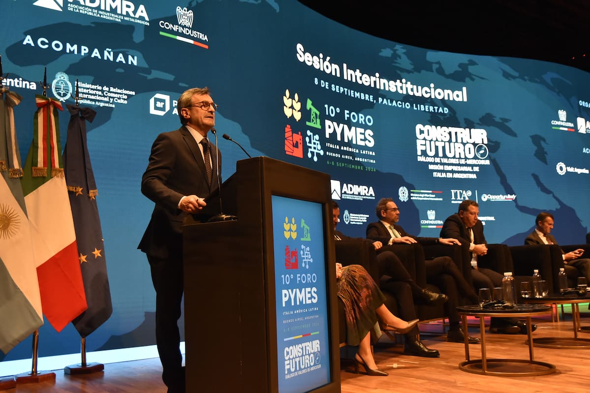 Martín Rapallini, en el 10° Foro Pymes Italia-América Latina