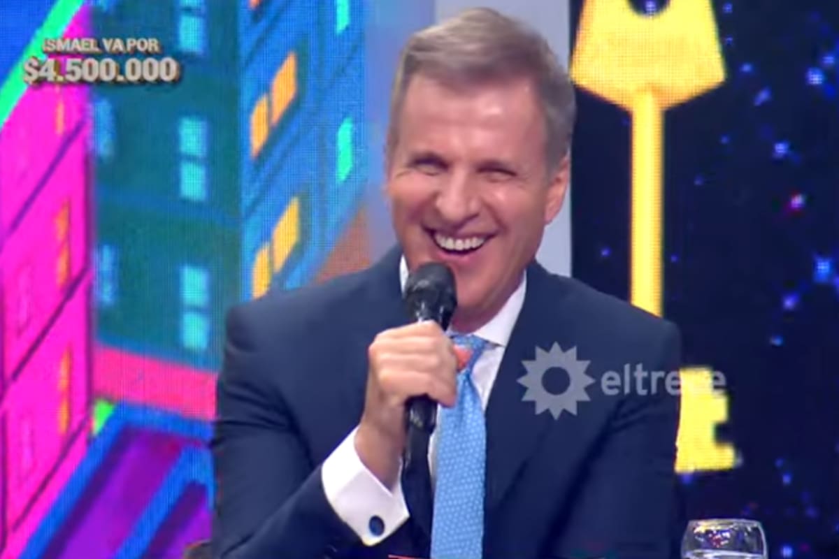 Martín Redrado se tentó con la "respuesta eterna" de una participante de Los 8 escalones (Foto: Captura eltrece)