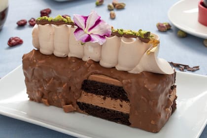 Martin Scala y sus lingotes de avellana y chocolate belga Belcolade.