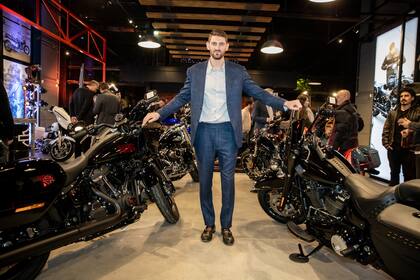 Martín Schwartz, director de la División de Rodados del Grupo Simpa, en la inauguración de la nueva concesionaria Harley Davidson en el país