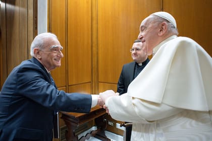 Martin Scorsese y el Papa Francisco, en el 2024