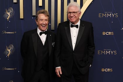 Martin Short junto a uno de sus grandes amigos, Steve Martin, en la entrega de los premios Emmy del año pasado